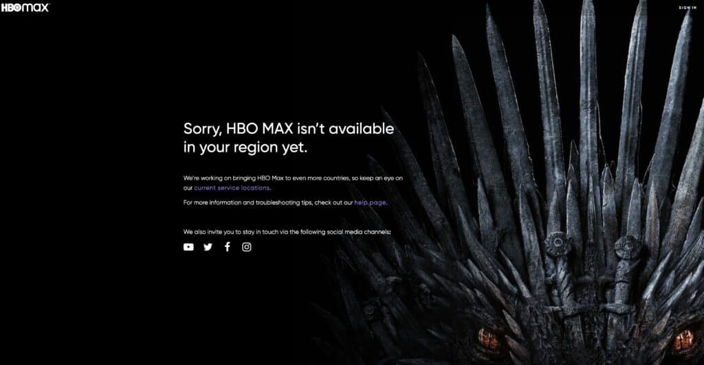 VPN para HBO Max