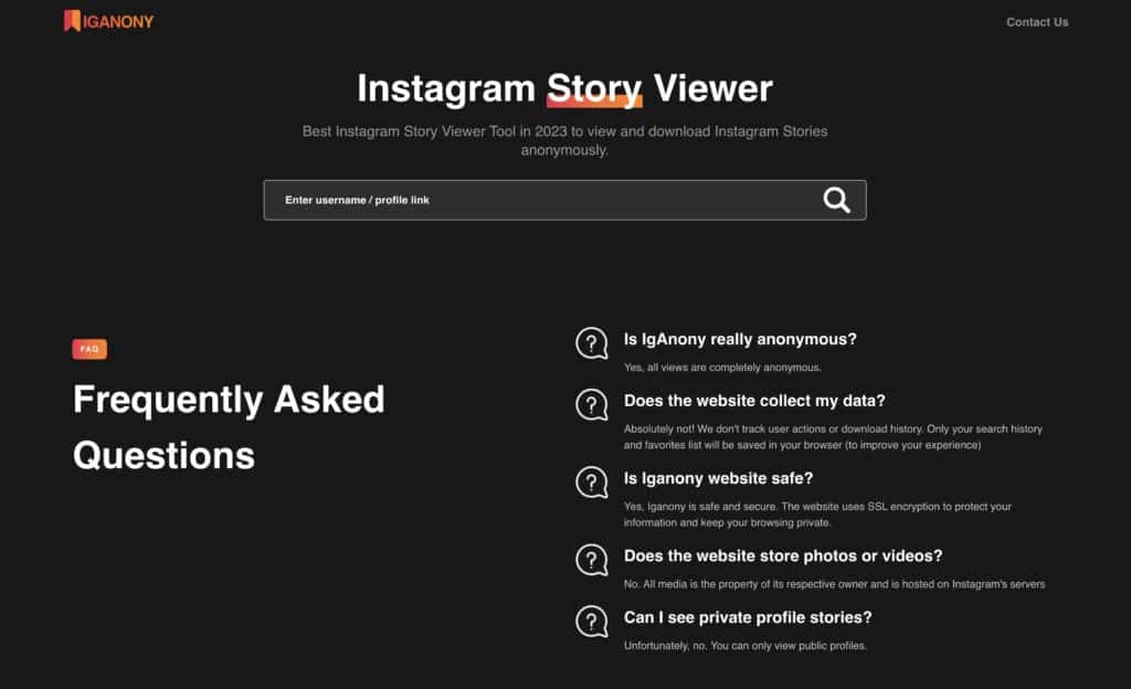 IGANONY: The Ultimate Instagram Anonymous Story Viewer