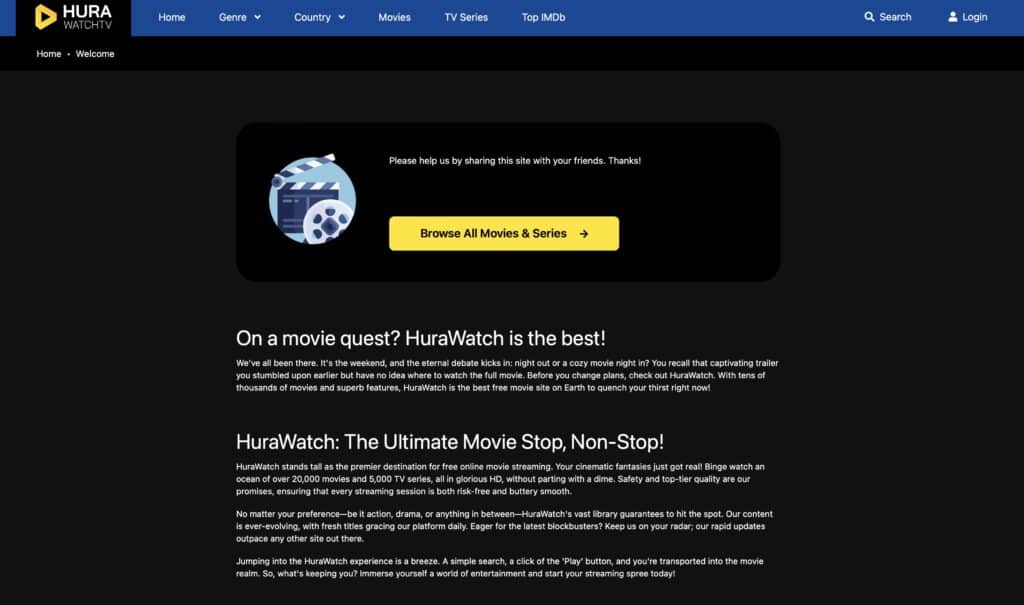 Hurawatch: Điểm đến lý tưởng cho phim HD và chương trình truyền hình trực tuyến