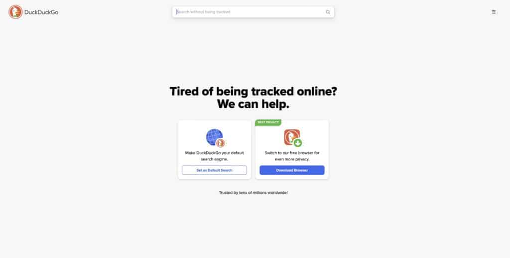 DuckDuckGo مقابل بحث Google: منظور الخصوصية