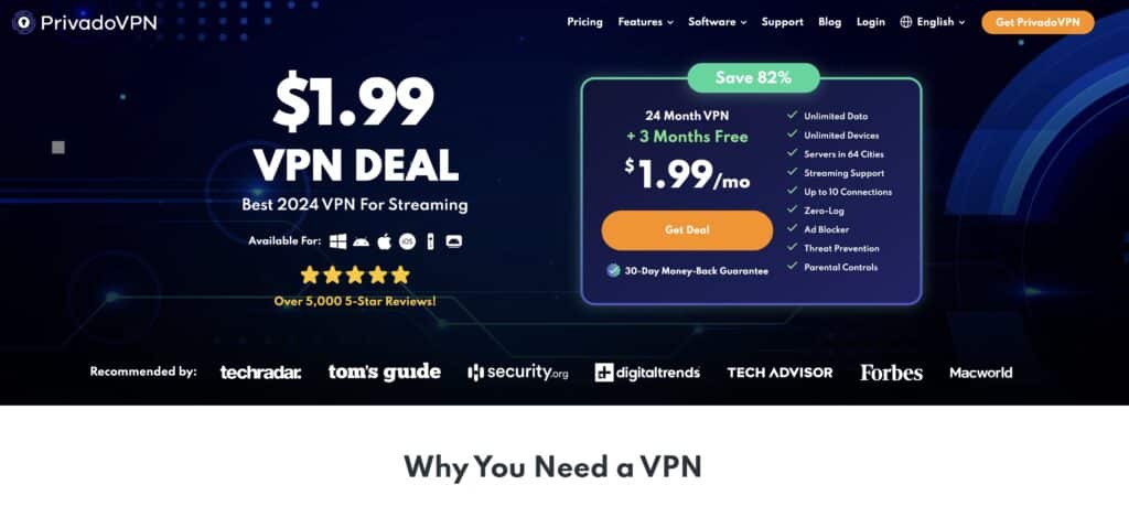 أفضل VPN مجاني لعام 2024: أمان وسرعة لا مثيل لهما دون أي تكلفة